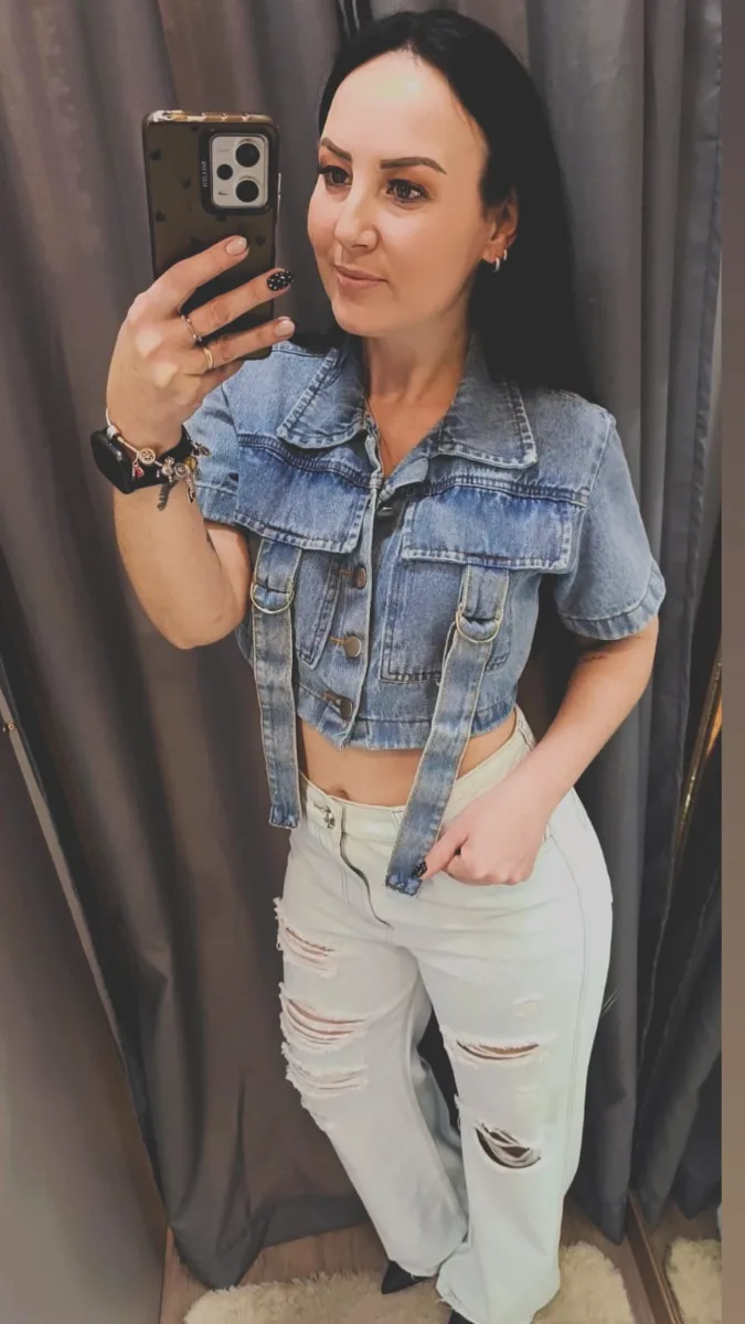 Cropped jeans