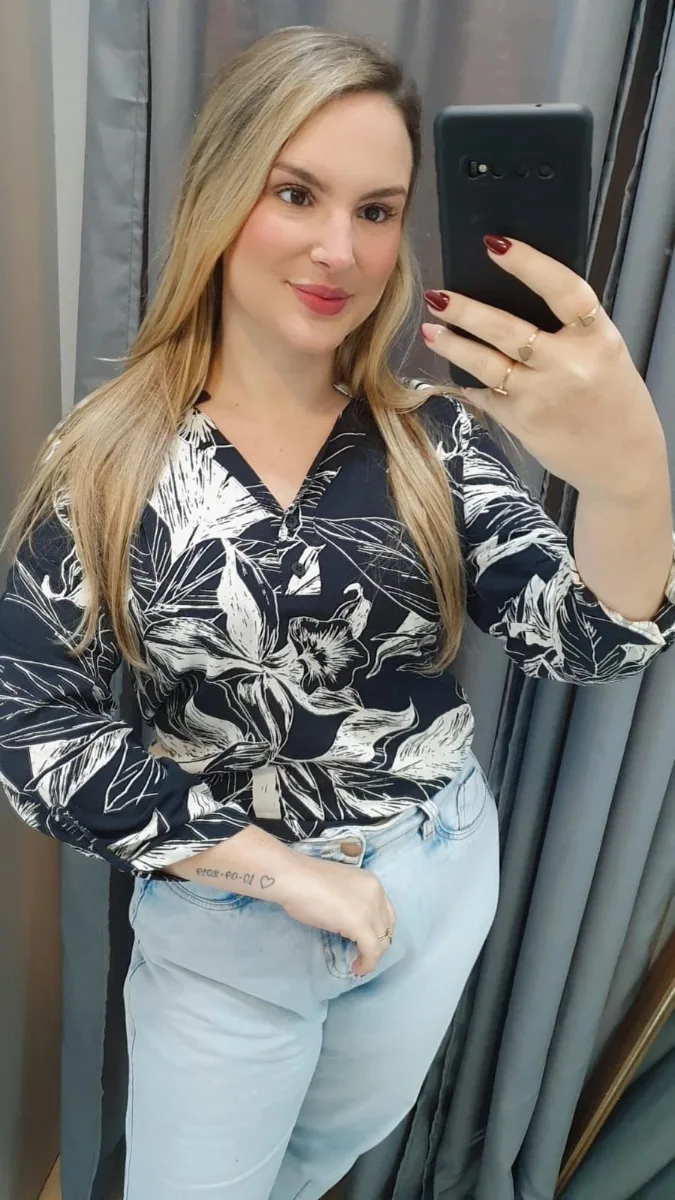 camisa estampada