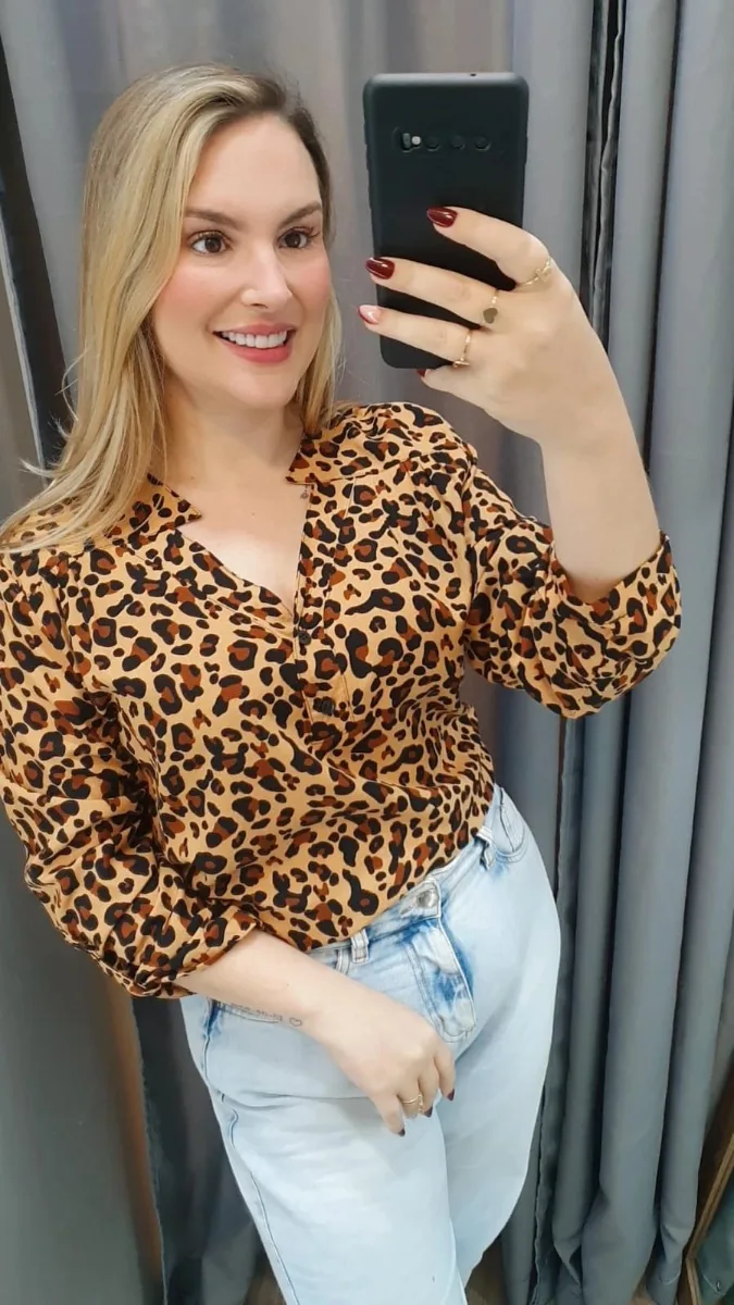 Camisa animal print