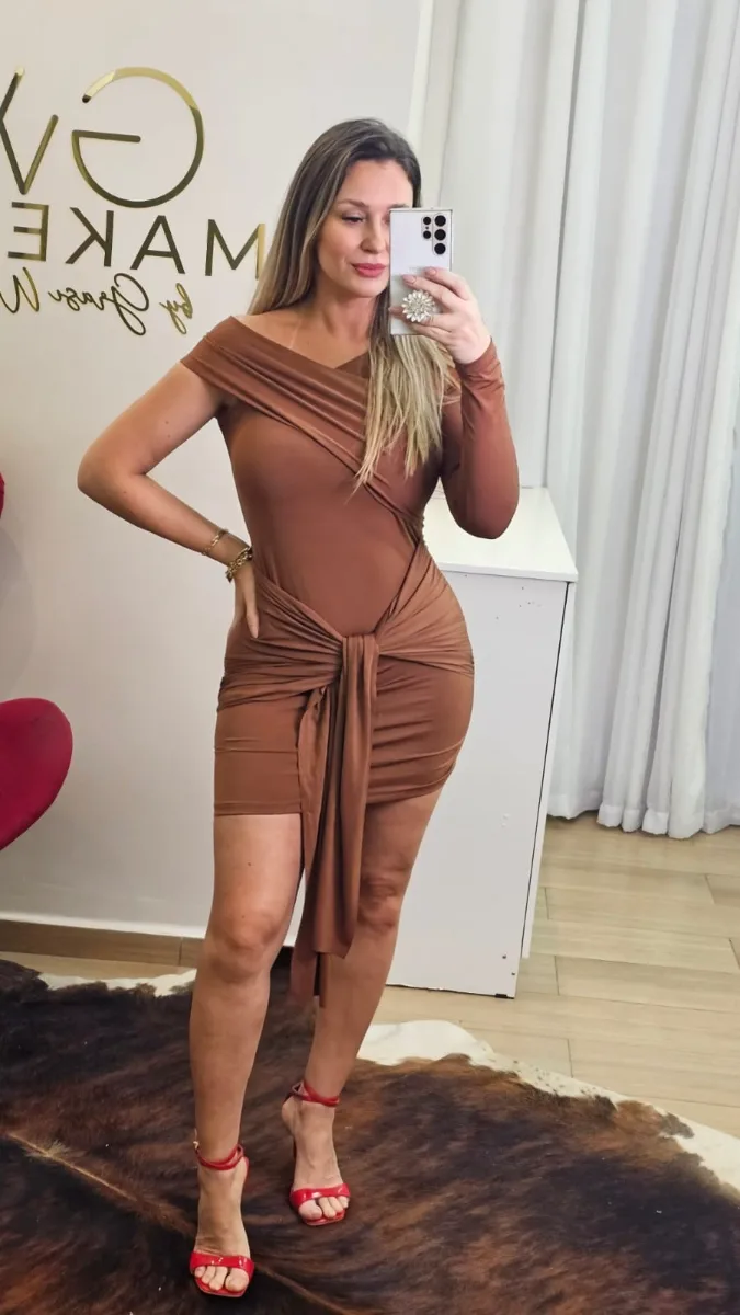 Vestido nula manga